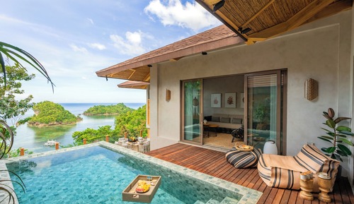 Villa, vistas al mar