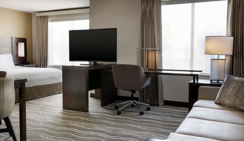 Suite estudio, 1 cama de matrimonio grande con sofá cama