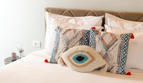 Habitación familiar doble, 1 cama doble con sofá cama, vistas al jardín