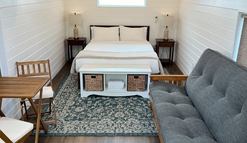 Cabaña Deluxe, varias camas, patio, vistas al jardín