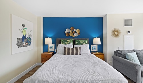 Estudio, 1 cama de matrimonio, no fumadores, vistas a la ciudad