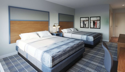 Habitación, 2 camas de matrimonio, no fumadores (Hearing, Bathtub w/Grab Bars)