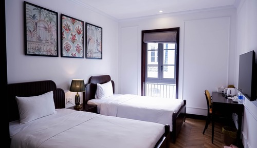 Habitación de lujo con 2 camas individuales