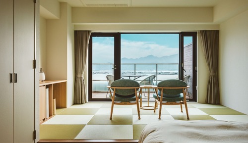 Habitación superior con 2 camas individuales, no fumadores (Japanese Western, No Private Bathroom)