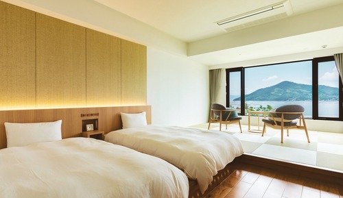 Habitación Deluxe con 2 camas individuales, no fumadores (Japanese Western-style, Shower only)