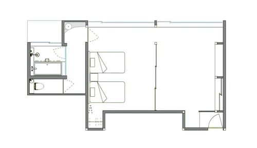 Suite, no fumadores (Bamboo Shade)