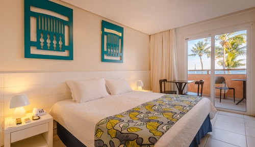 Habitación con 1 cama doble o 2 individuales, vistas al mar, mirando al mar