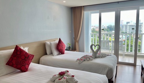 Habitación Deluxe con 2 camas individuales, vistas a la ciudad