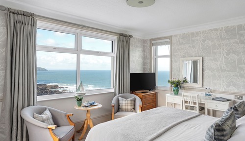 Habitación Deluxe doble, 1 cama doble o 2 individuales, vistas al mar