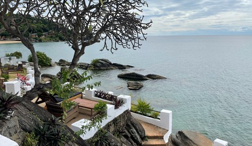 Casa de campo panorámica, 2 camas dobles, vistas a la playa