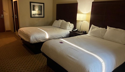 Habitación estándar, 2 camas de matrimonio, accesible para personas con discapacidad, no fumadores