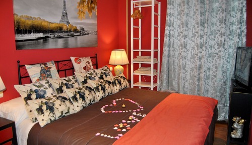 Apartamento romántico, 1 habitación, bañera de hidromasaje, junto a la montaña