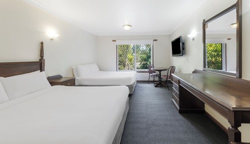 Habitación estándar, 2 camas de matrimonio, baño privado