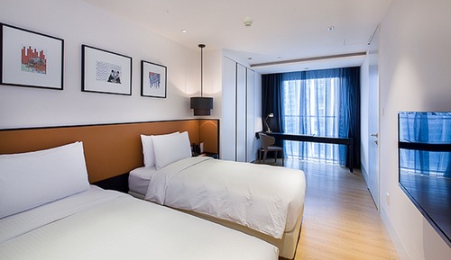 Estudio Deluxe, 2 camas individuales