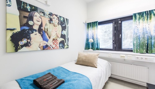 Habitación individual, baño compartido