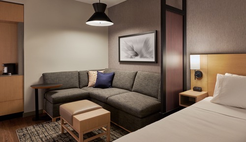 Habitación, 1 cama de matrimonio grande con sofá cama