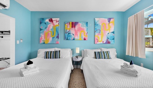 Habitación Deluxe doble, 2 camas de matrimonio, no fumadores, baño privado