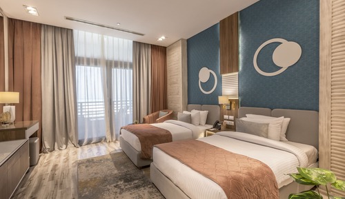 Habitación Deluxe con 1 cama doble o 2 individuales, vistas al mar