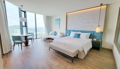 Suite estudio Premier, 1 habitación, no fumadores, vistas parciales al mar