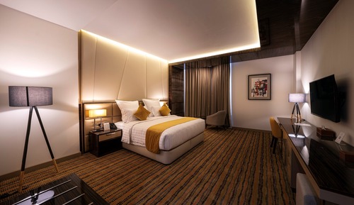 Habitación Deluxe, 1 cama de matrimonio grande, no fumadores, vistas a la ciudad