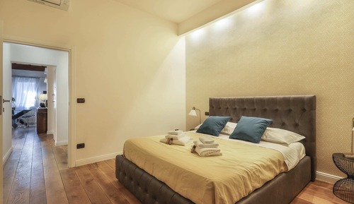 Apartamento básico, 1 cama de matrimonio con sofá cama