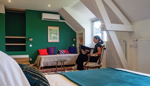 Habitación doble, baño privado, vistas a la montaña