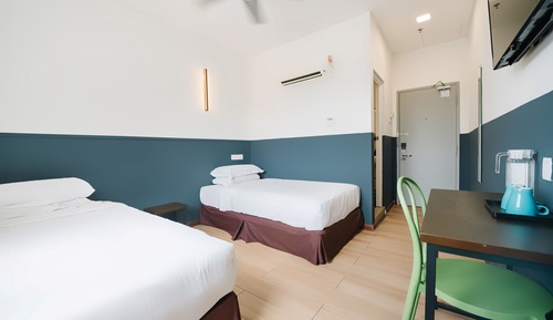 Habitación con 2 camas individuales, 2 camas individuales, vistas a la ciudad