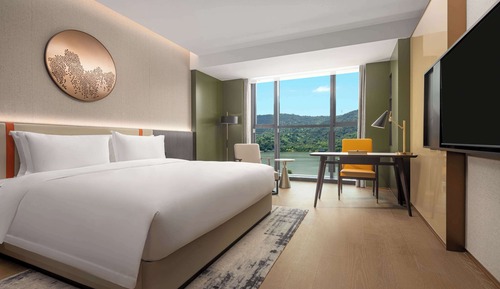 Habitación ejecutiva, 1 cama de matrimonio grande, vistas al lago