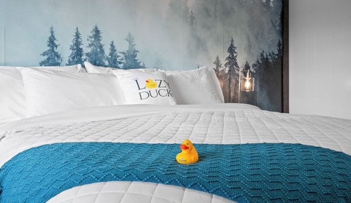 Habitación, 1 cama de matrimonio grande, vistas a la montaña