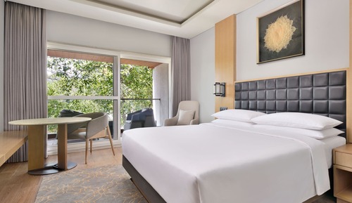 Habitación Deluxe, 1 cama de matrimonio grande, no fumadores, vistas al jardín (Balcony)