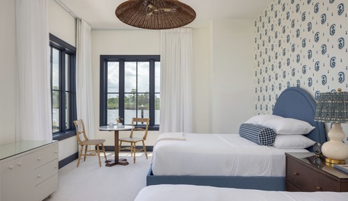 Habitación Deluxe doble, 2 camas de matrimonio, vistas al río