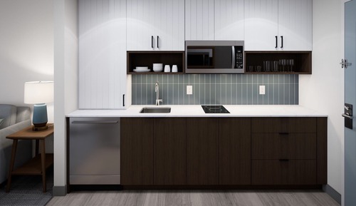 Suite estudio, 2 camas de matrimonio, cocina