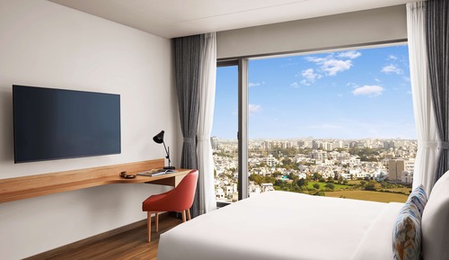 Habitación, 1 cama de matrimonio grande, con vistas