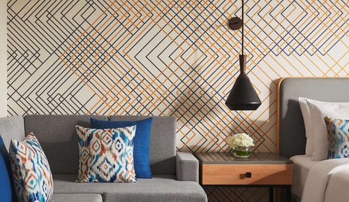 Habitación, 1 cama de matrimonio grande con sofá cama