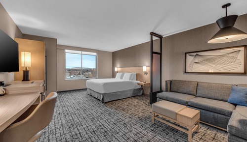 Habitación, 1 cama de matrimonio grande con sofá cama, accesible para personas con discapacidad