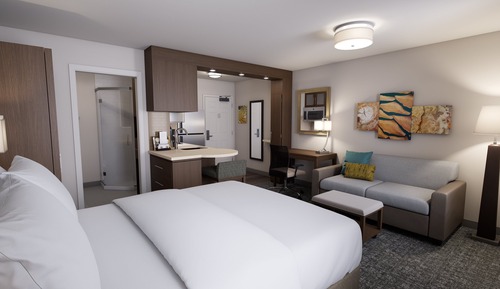 Suite estudio, 1 cama de matrimonio grande, cocina (Mobility, Accessible Tub)