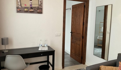 Habitación Deluxe doble, baño privado, vistas al patio (Azafran)