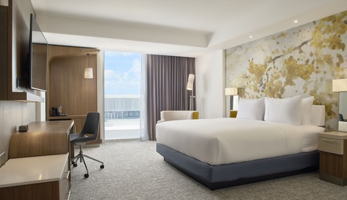 Suite, 1 cama de matrimonio grande con sofá cama, vistas a la ciudad