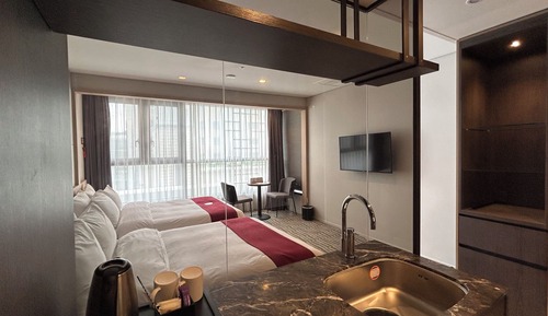 Suite junior, 2 camas dobles, no fumadores, vistas a la ciudad