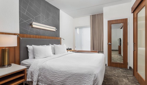 Estudio, 1 cama de matrimonio grande con sofá cama (Mobility/Hearing Accessible, Tub)