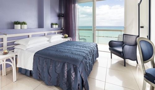 Habitación doble, mirando al mar