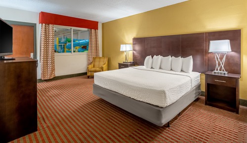 Habitación estándar, 1 cama de matrimonio grande, vistas a la piscina