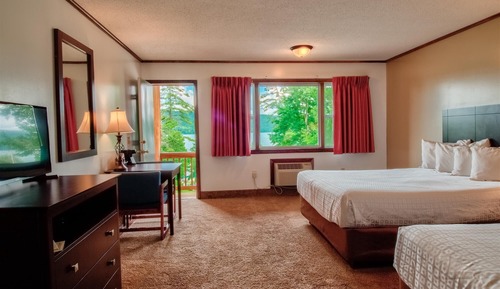 Habitación estándar, 2 camas de matrimonio, no fumadores, vistas al lago (Balcony)