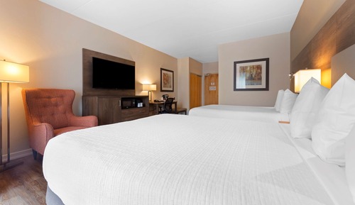 Habitación estándar, 2 camas de matrimonio, no fumadores, frigorífico y microondas