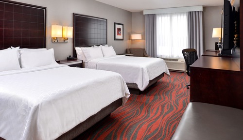 Habitación estándar, 2 camas de matrimonio (Comm, Roll-In Shower)