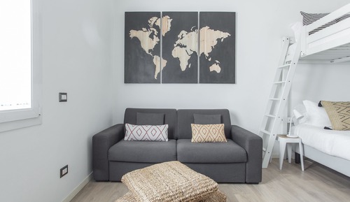 Family Room, Shared Bathroom