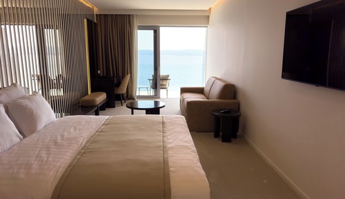 Habitación Premium doble, balcón, vistas al mar