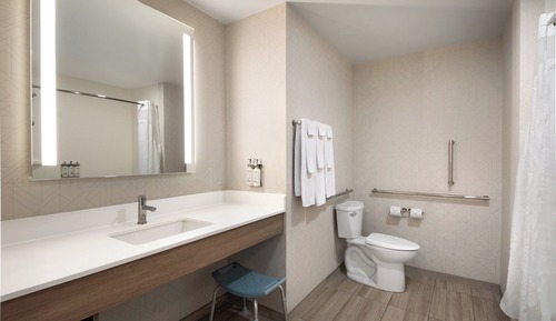 Habitación estándar, 1 cama de matrimonio grande, bañera accesible (Mobility, Accessible Tub)