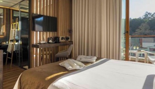 Suite panorámica, 1 cama de matrimonio grande, balcón