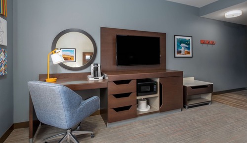 Habitación, 1 cama de matrimonio grande, frigorífico y microondas